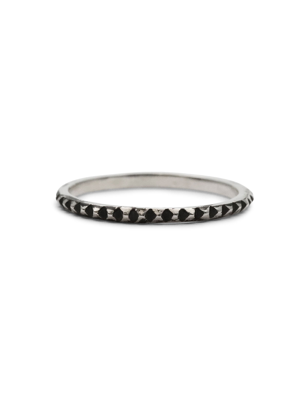 IDEALISM SOUND Studs Textured Ring (Silver) [No.11100] / スタッズ テクスチャード リング
