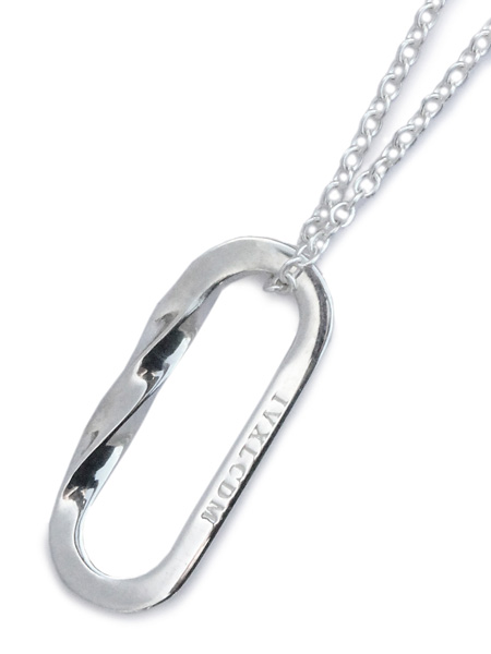 IVXLCDM TWISTED OVAL PENDANT (SILVER)