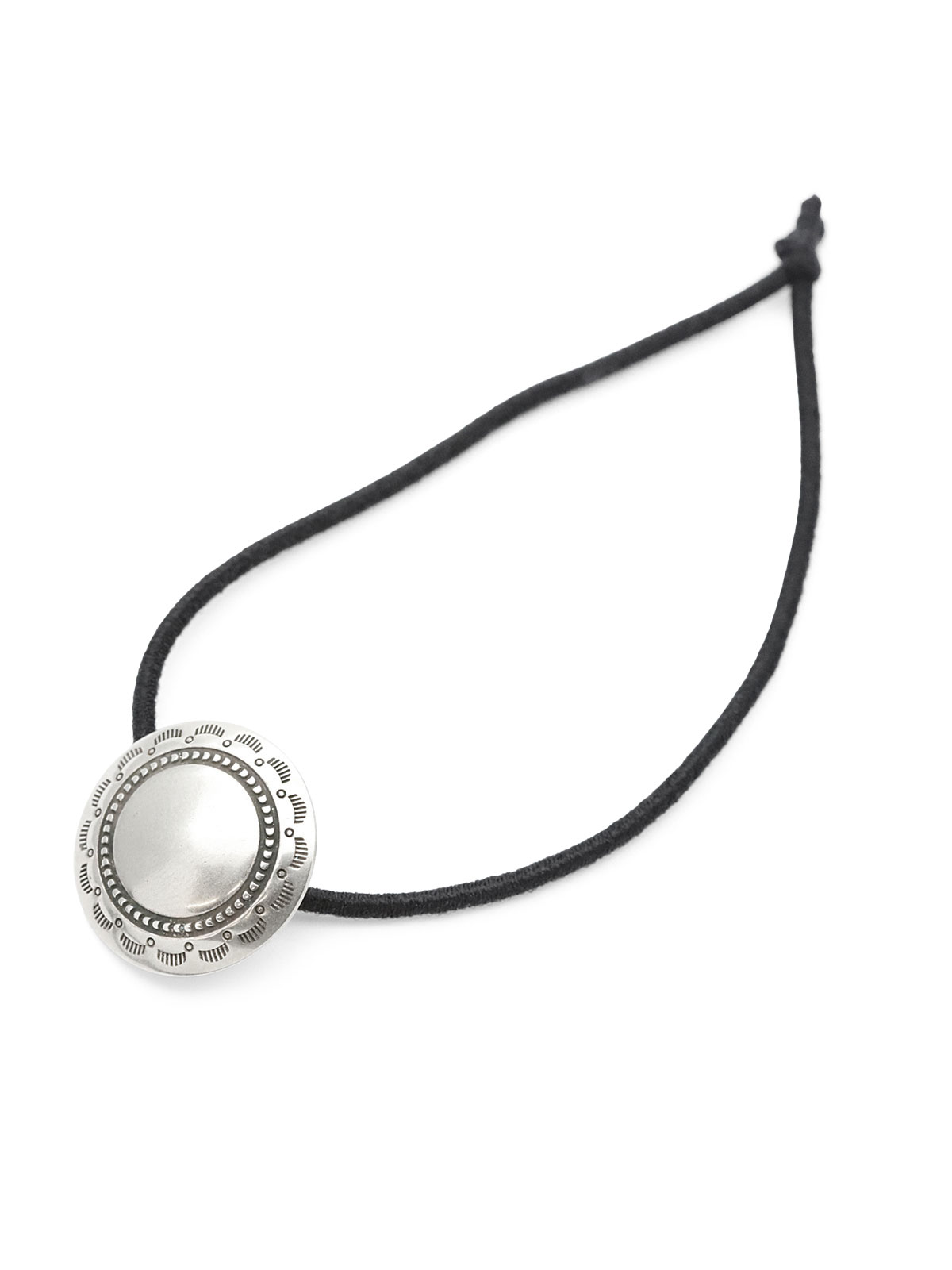INDIAN JEWELRY Circle Concho Hair Elastic Bracelet / サークル コンチョ ヘアゴム ブレスレット