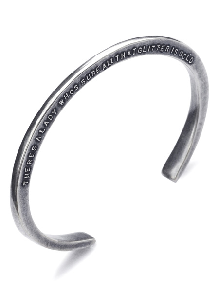 Stairway to Heaven Side Word Cuff (Silver)