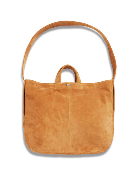 PEANUTS&CO. Peanuts&Co.×ADDICT CLOTHES PIG SUEDE NEWSPAPER BAG (BROWN)