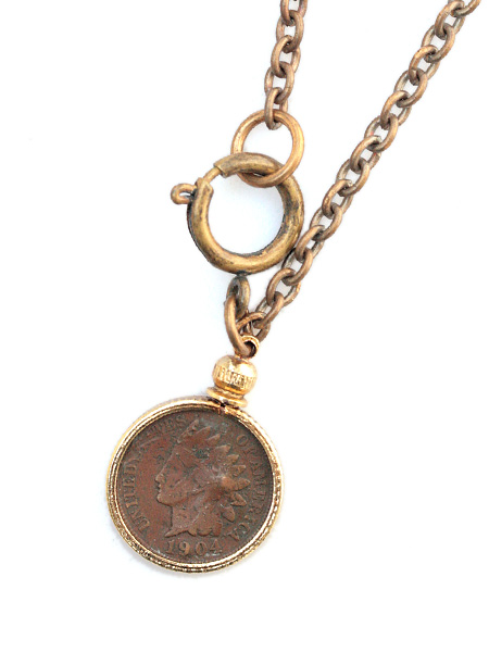 Lux Revival Indian Head Penny ネックレス
