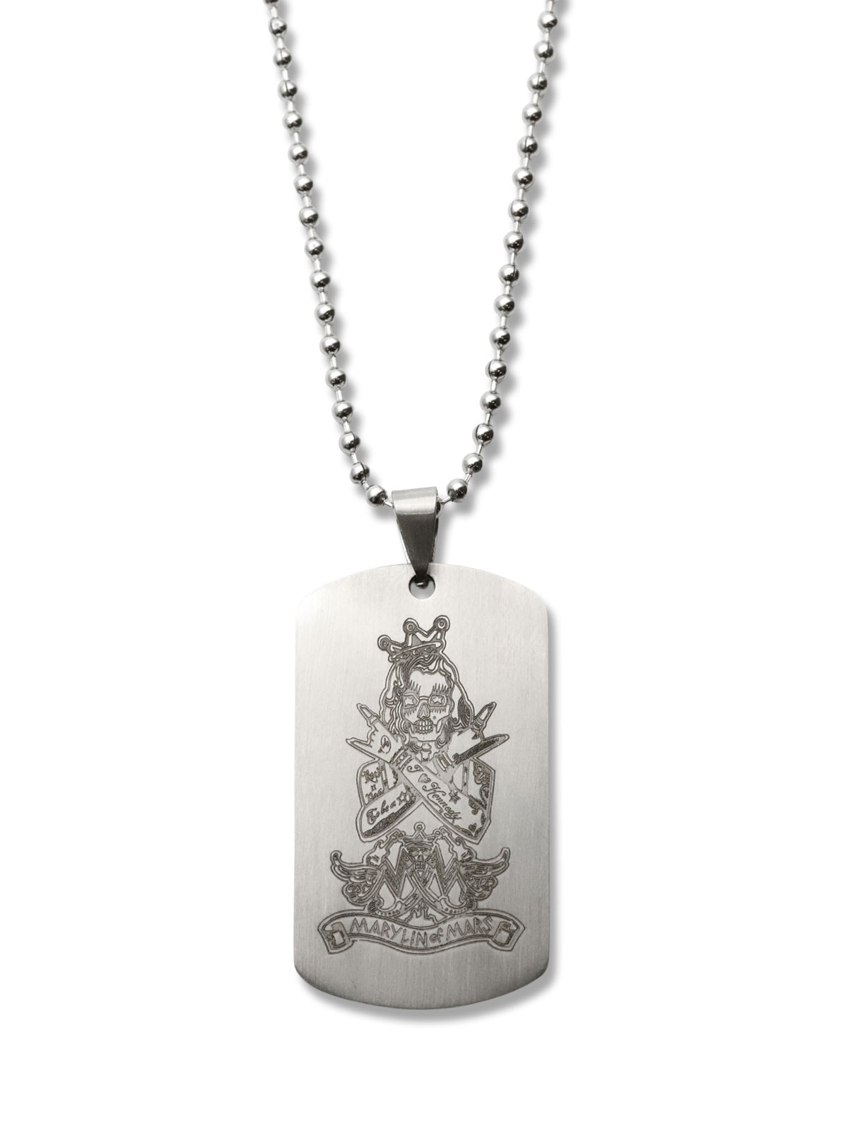Marylin of Mars "Marylin of Mars" Military Plate Logo Necklace / ネックレス