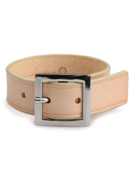 ON THE SUNNY SIDE OF THE STREET Leather Bracelet (Beige)