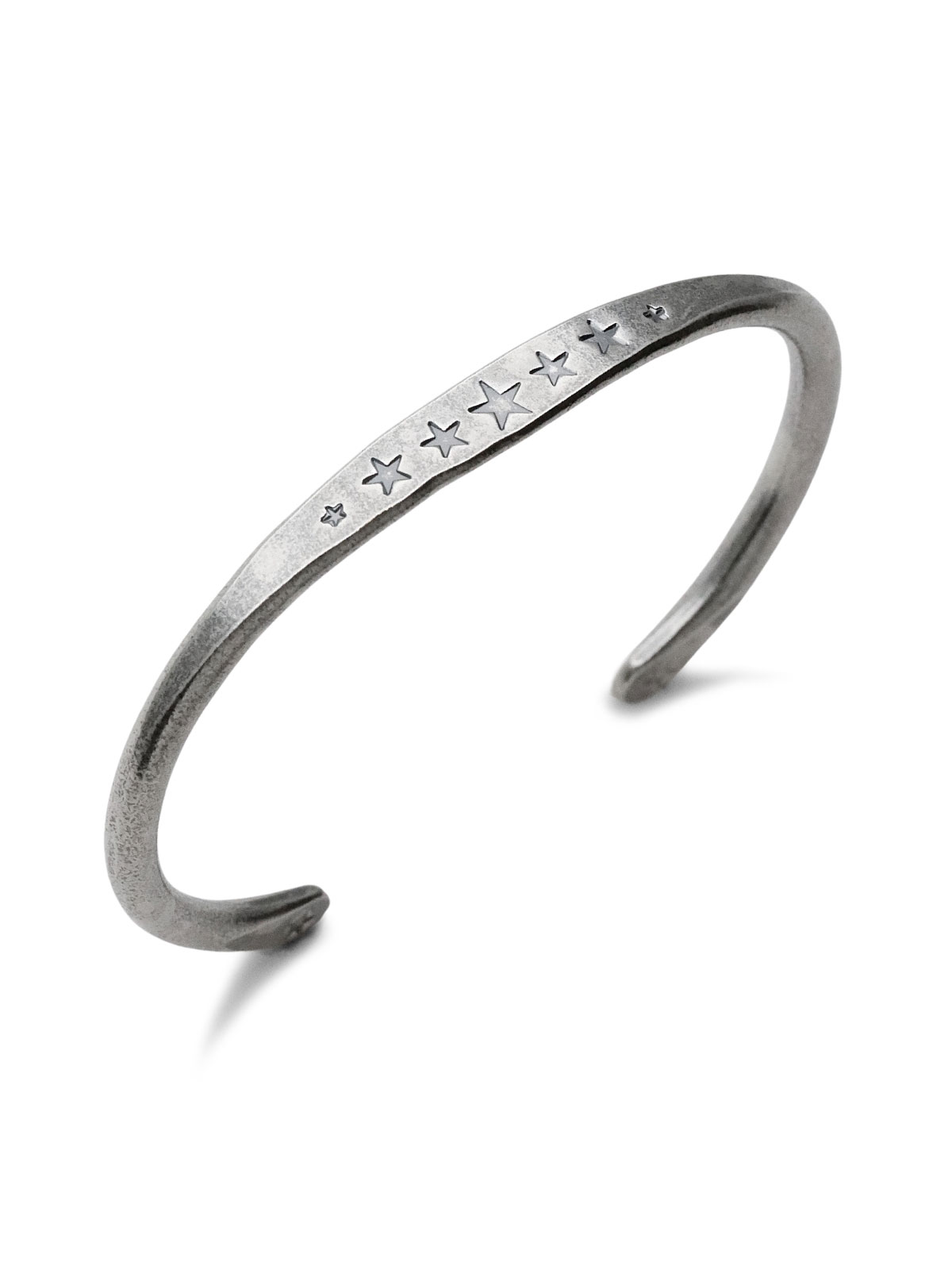 Large Star Hammered Bangle -wide- [14AO-300] / バングル