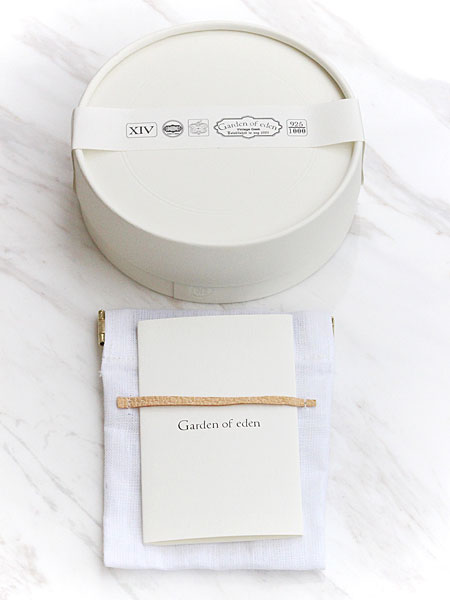 付属の専用ブランドボックスとポーチの画像。