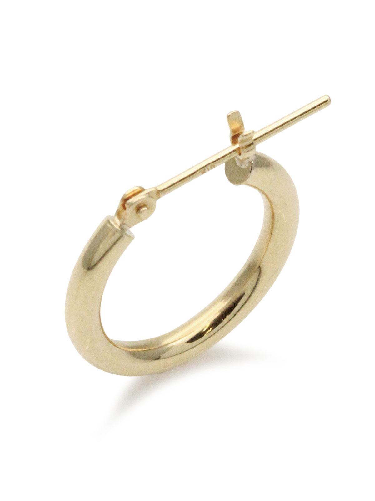 it's 12 midnight Original K10 Gold Hoop Pierce 2×15mm / ゴールド フープ ピアス [DL-P013-K10]