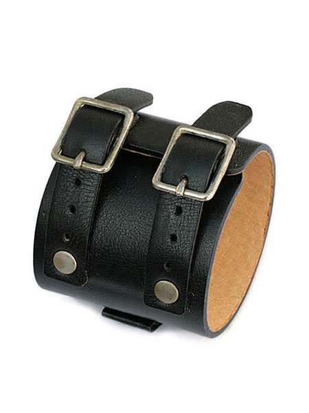 gbb custom leather JD Cuff Bracelet / JD カフ ブレスレット (ブラック)