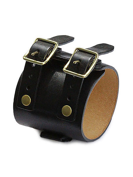 JD Cuff Bracelet / JD カフ ブレスレット (Black × Brass)