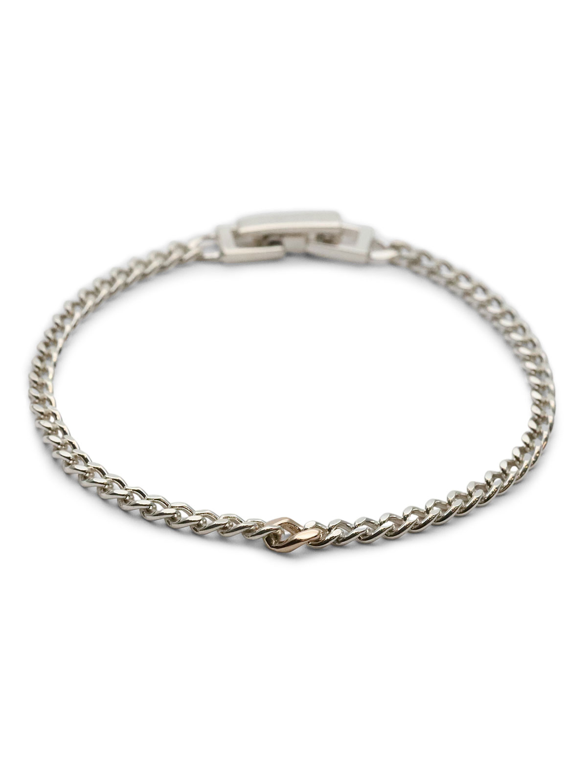Garden of Eden CURB CHAIN BRACE (SILVER925 × 10K GOLD) [ED-VG17-CB01] / カーブ チェーン ブレスレット シルバー × ゴールド