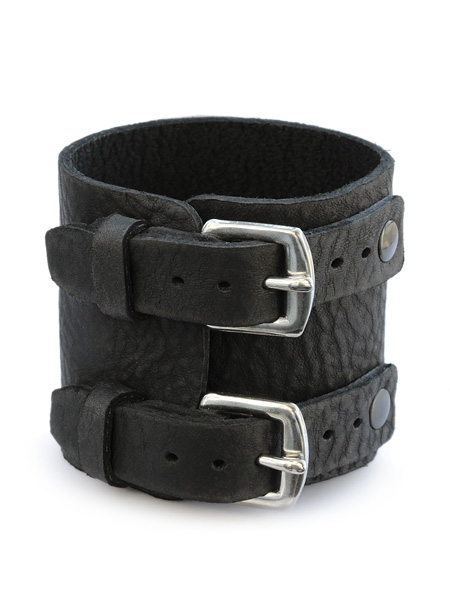 gbb custom leather Rosie's Wrist Brace (ブラック / ブルハイド)
