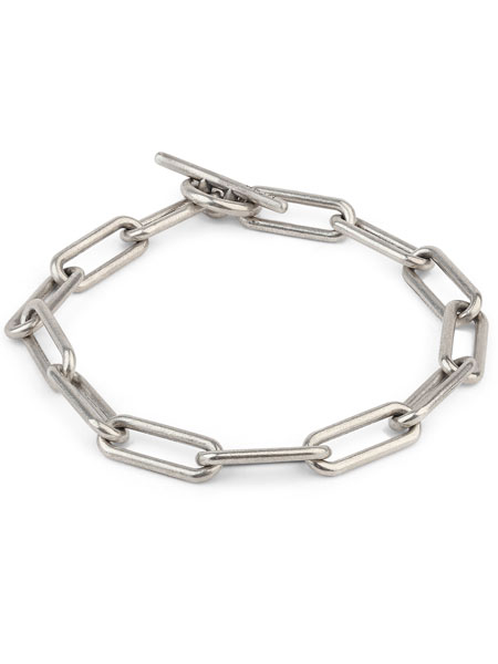 The Large Ovalado Bracelet [B-104019-SLV-SLV]