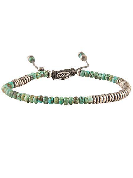 M.Cohen THE INGOT BRACELET TURQUOISE [B-103561-SLV-TRQ]