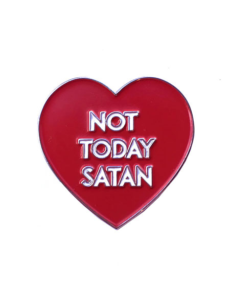VERAMEAT Not Today Satan Pin