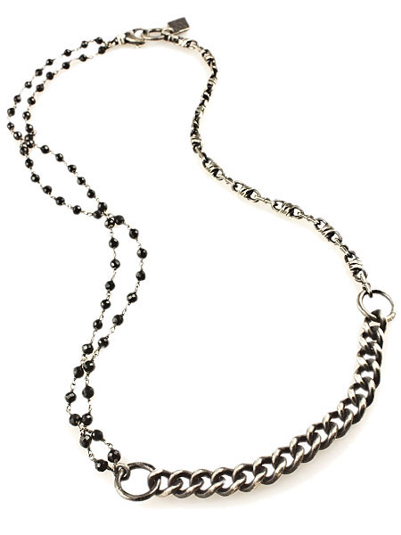 M.Cohen MULTI STERLING SILVER LINK SPINAL NECKLACE
