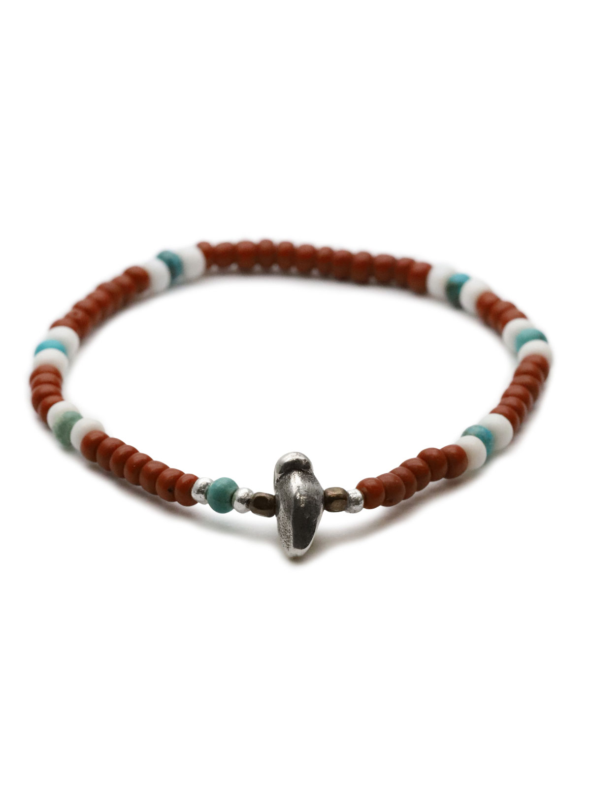 SunKu / 39 Vintage Beads Bracelet (Brown) [LTD-031] / ヴィンテージ ビーズ ブレスレット ブラウン