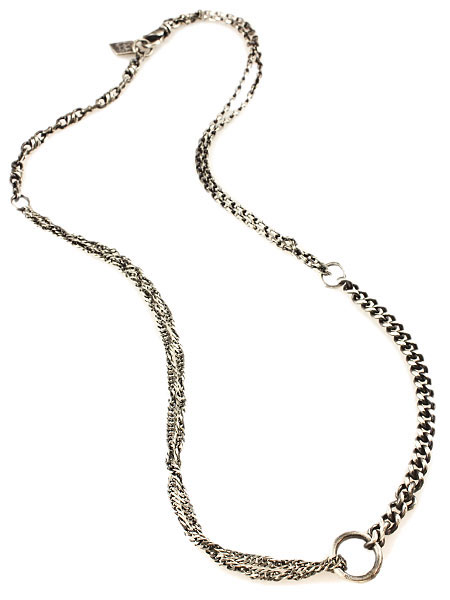 MULTI STERLING SILVER LINK CHAIN NECKLACE (S)