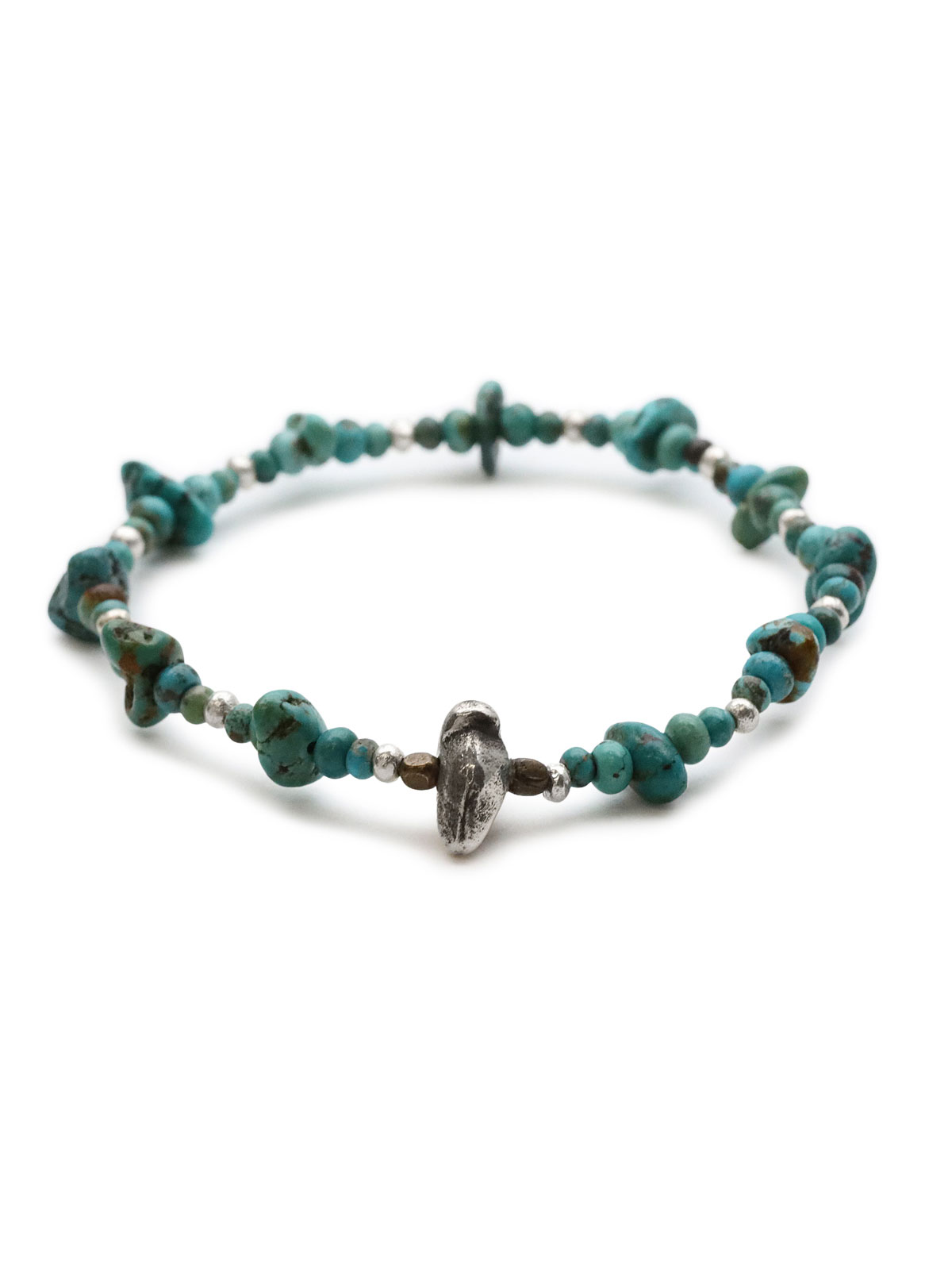 SunKu / 39 Natural Stone Turquoise Beads Bracelet [SK-342] / ナチュラル ストーン ターコイズ ビーズ ブレスレット