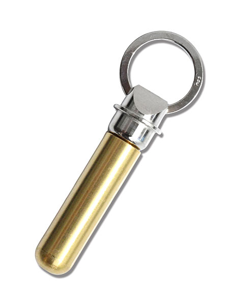 CANDY DESIGN & WORKS BULLET KEY RING "NICKEL-PLATED × POLISHED BRASS" [CHW-12] / キーリング