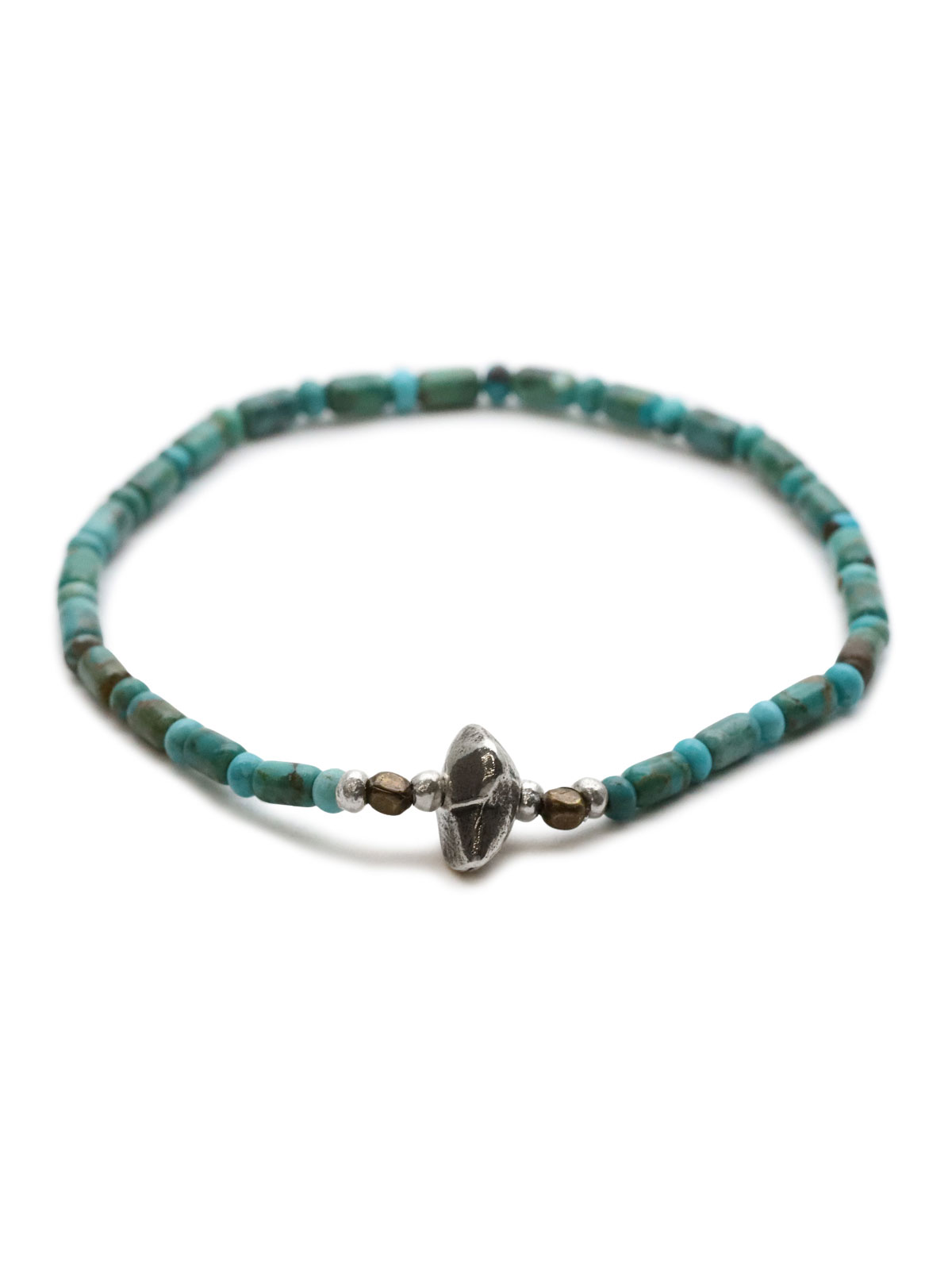 SunKu / 39 Turquoise Pipe Beads Bracelet [SK-343] / ターコイズ パイプ ビーズ ブレスレット