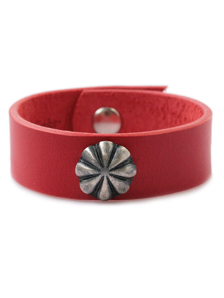 Button Works Concho Bracelet Red / コンチョ ブレスレット レッド