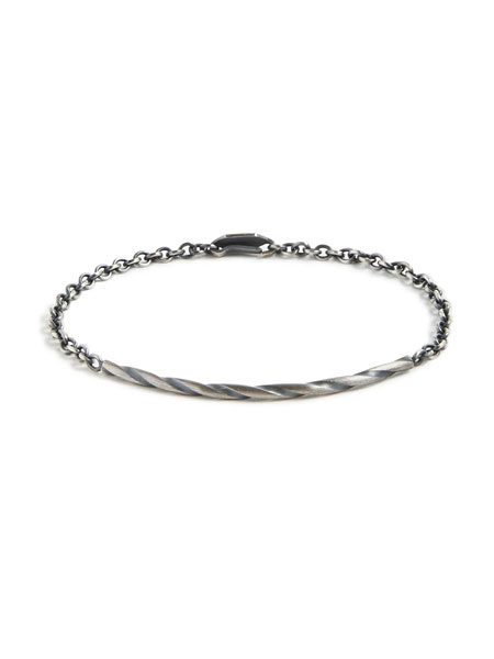 STUDEBAKER METALS ROTARY CHAIN BRACELET (SILVER / WORK PATINA) / ブレスレット