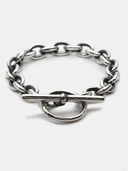 it's 12 midnight Original 8.7mm Oval Chain Bracelet OX/ オーバル チェーン ブレスレット イブシ [M-B017]