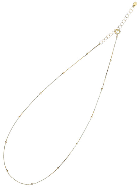 ON THE SUNNY SIDE OF THE STREET Swage chain with Dot Necklace [211-511N] / チェーン ネックレス