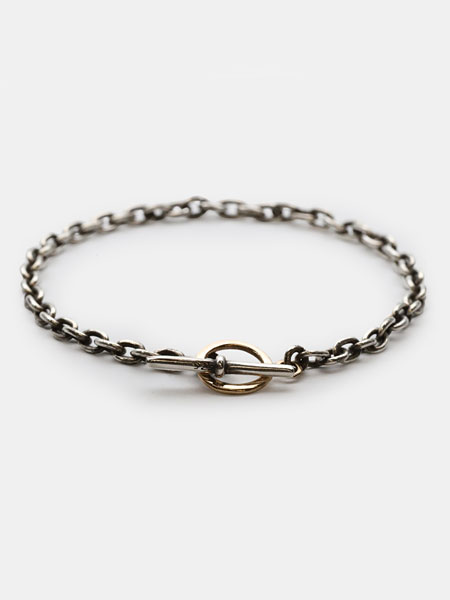 it's 12 midnight Original Silver × K10 Combi Chain Bracelet [M-B024]