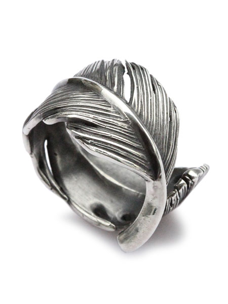 HARIM FEATHER RING L (OX) [HRR036SV OX]