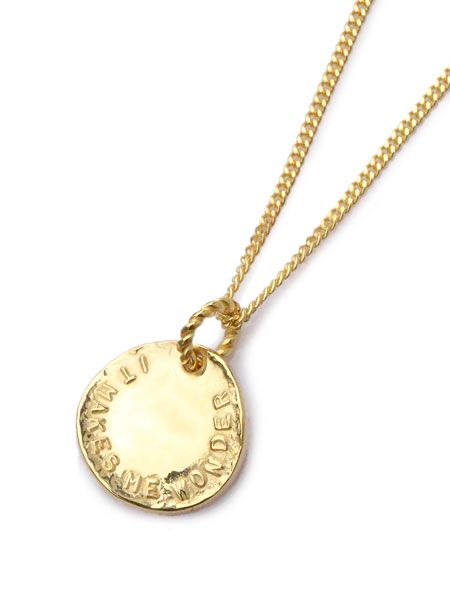 stairway to Heaven COIN NECKLACE K18coating [HRP114GP]
