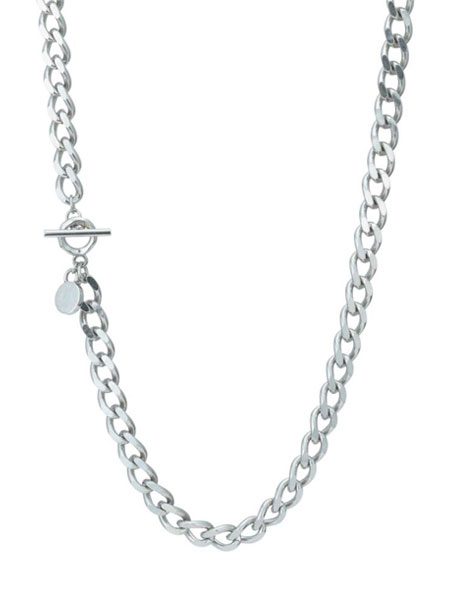 LION HEART "限定展開" ワイドチェーンネックレス / 7mm幅カットキヘイ / サージカルステンレス [03NC016]