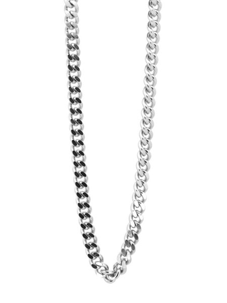 LION HEART 『LH-1』"限定展開" ボリュームチェーンネックレス (カットキヘイ) / サージカルステンレス (金属アレルギー対応) [03NC007]