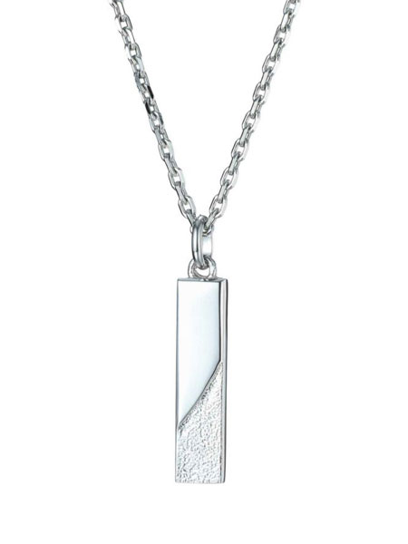 LION HEART "限定展開" SAND プレートネックレス (シルバー) / サージカルステンレス (金属アレルギー対応) [03NE0195SV]