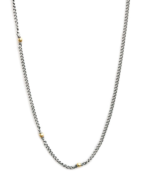 IDEALISM SOUND KIHEI CHAIN with 10KYG Beads [S19055] / 喜平チェーン ネックレス K10イエローゴールドビーズ