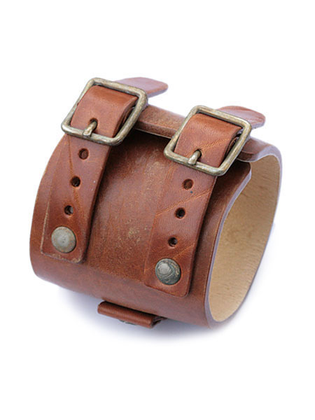 gbb custom leather JD Cuff Bracelet (Distressed)