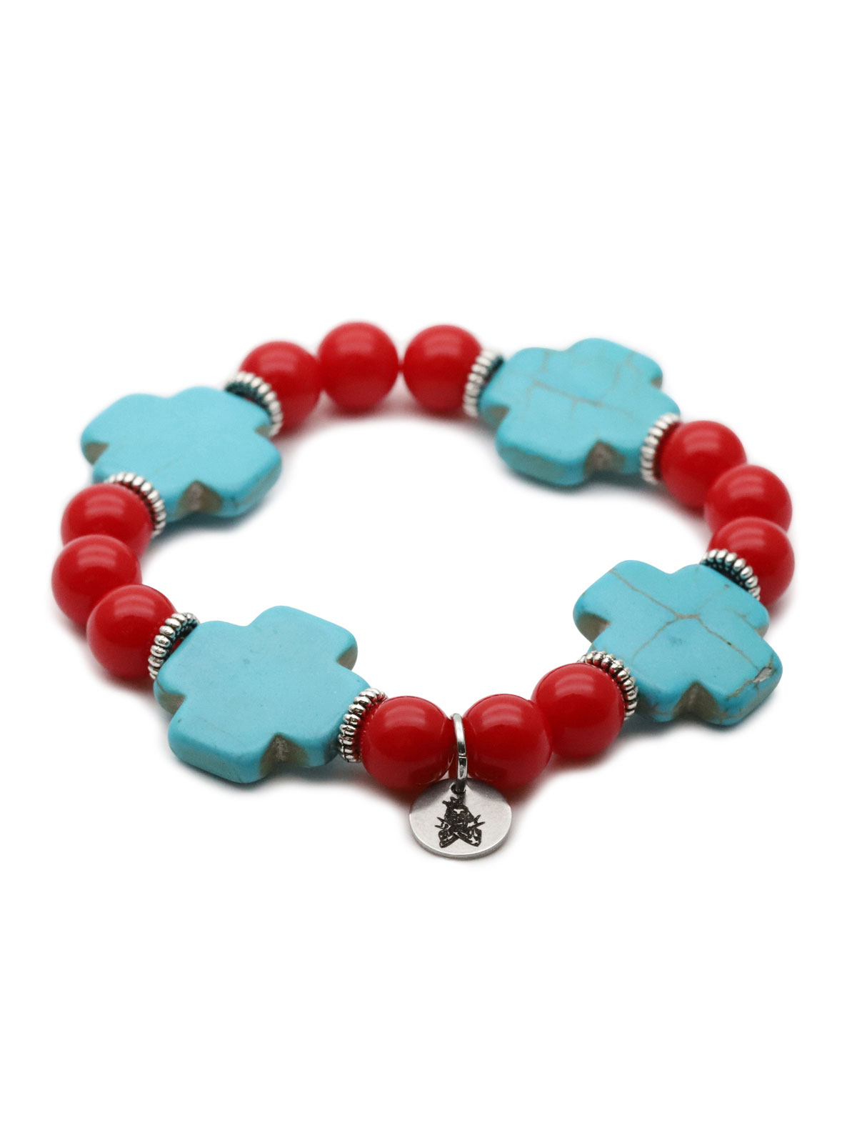 Marylin of Mars Bracelet "Red2" Cross / クロスブレスレット