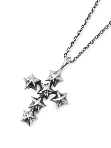 Star Studs Small Cross Necklace [16AJK-170]