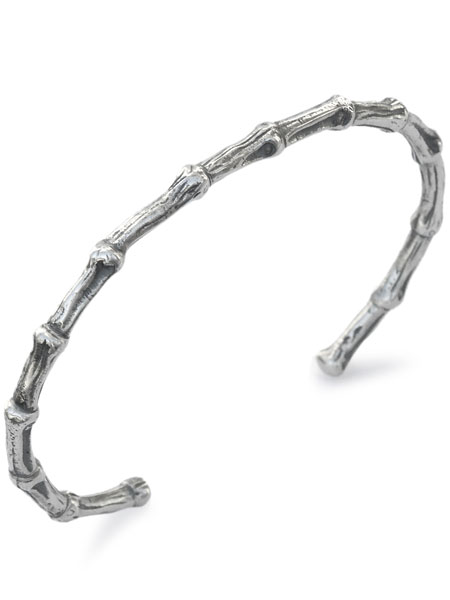 ON THE SUNNY SIDE OF THE STREET Silver Bamboo Bracelet [910-262B] / バンブーブレスレット