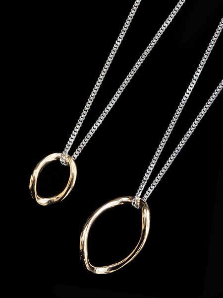 HARIM Beautiful chain 【M & L】 Pair Necklace GP / ペア ネックレス