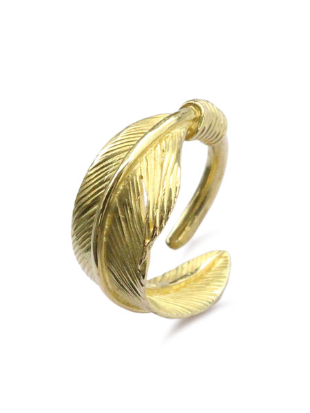 Silver Dollar Craft K18 Gold Deluxe Feather Ring