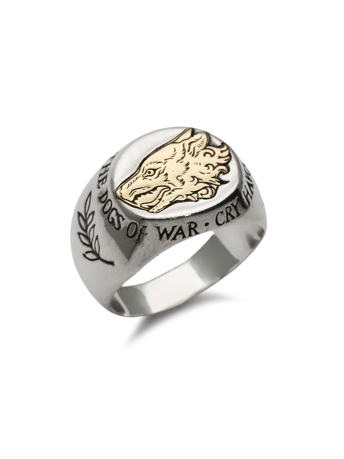Digby & Iona Dogs of War Signet (14K Yellow Gold Inlay) / シグネット リング